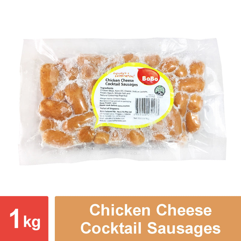 Chicken Cheese Cocktail Sausage - 12x1kg - LimSiangHuat