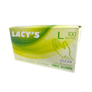 Disposable VINYL Glove (Large)- Lacy's 100's/box - LimSiangHuat