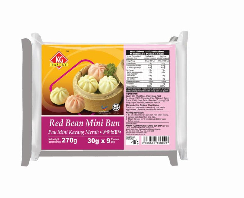 FS Mini Bun Red Bean - Food Service 24 x 9's x 30g - LimSiangHuat
