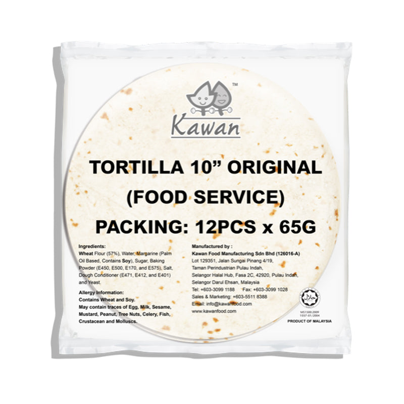 Tortilla Wraps 10" (Original) - Kawan 12x(12's x 65g) - LimSiangHuat
