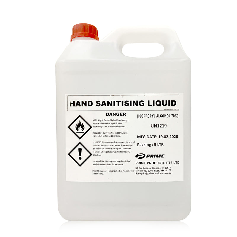 Hand Sanitising Liquid - Prime 5L - LimSiangHuat