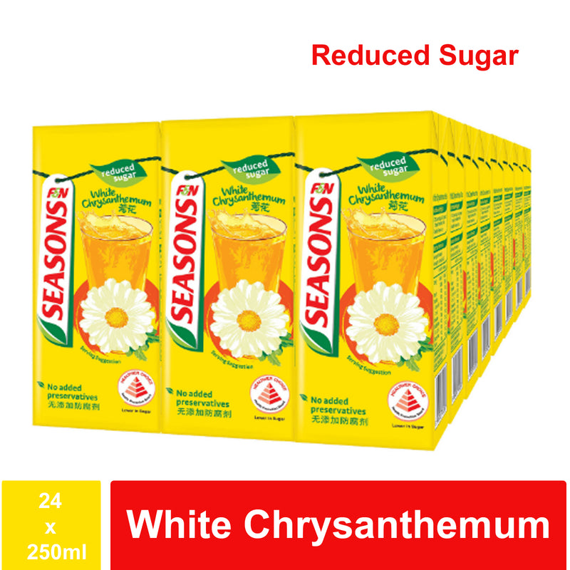 White Chrysanthemum Tea (Reduce Sugar)-Seasons 4x6sx250ml