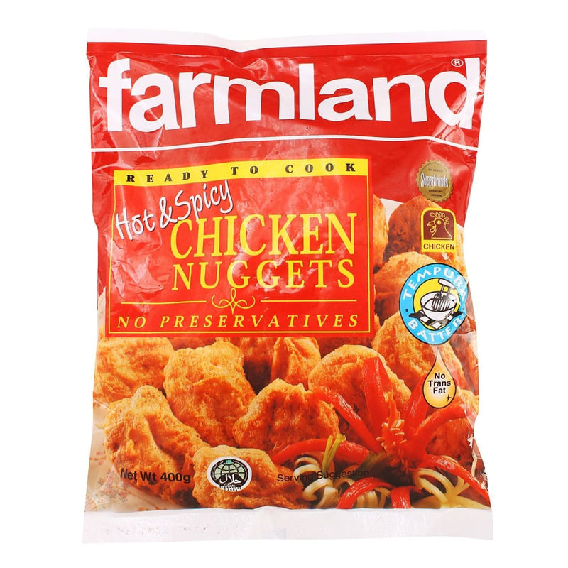 Farmland Chicken Nuggets Hot & Spicy 24x400g - LimSiangHuat