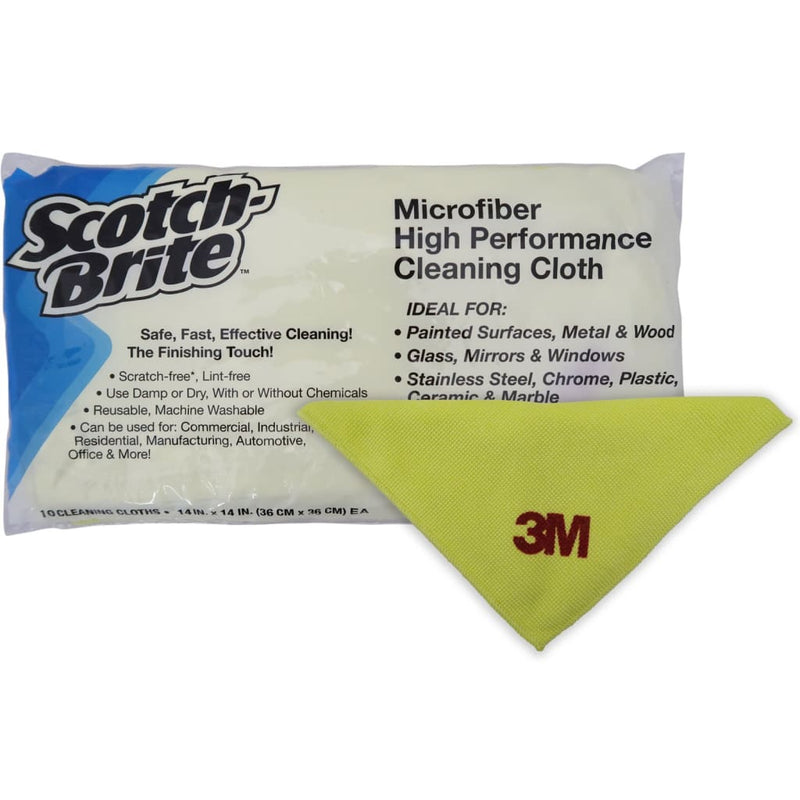 Microfiber High Performance Cleaning Cloth Yellow 3M (36cmx36cm) 5x10s - LimSiangHuat
